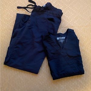 Grey’s Anatomy scrubs. Black. Size medium. Petite length.